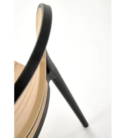 Krzesło ogrodowe K529 83 cm czarne naturalne*Halmar Clearance