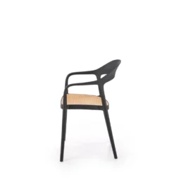 Krzesło ogrodowe K530 80 cm czarne naturalne*Halmar Discount