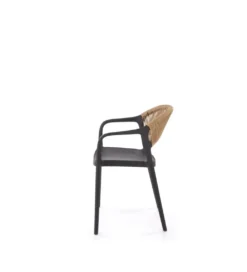 Krzesło ogrodowe K582 78 cm czarny naturalny*Halmar Discount