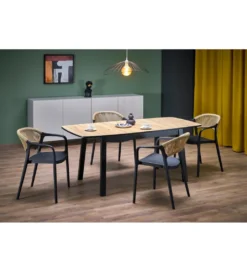 Krzesło ogrodowe K582 78 cm czarny naturalny*Halmar Discount