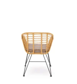 Krzesło ogrodowe K541 77 cm naturalne czarne*Halmar Online