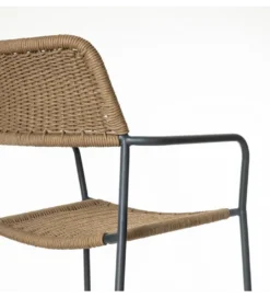 Krzesło ogrodowe MILOS naturalne czarne*Zona-Design Sale