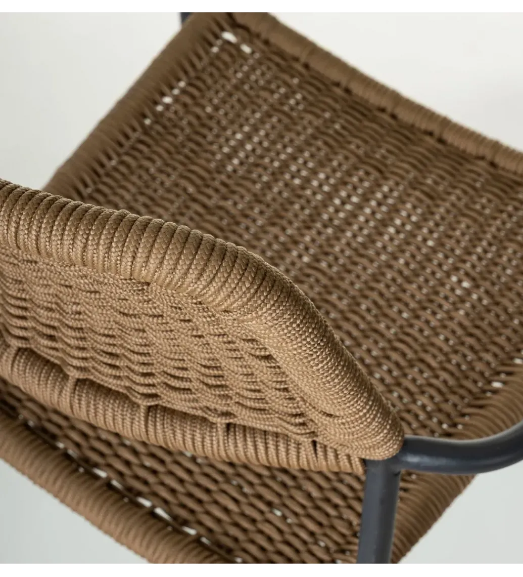 Krzesło ogrodowe MILOS naturalne czarne*Zona-Design Sale