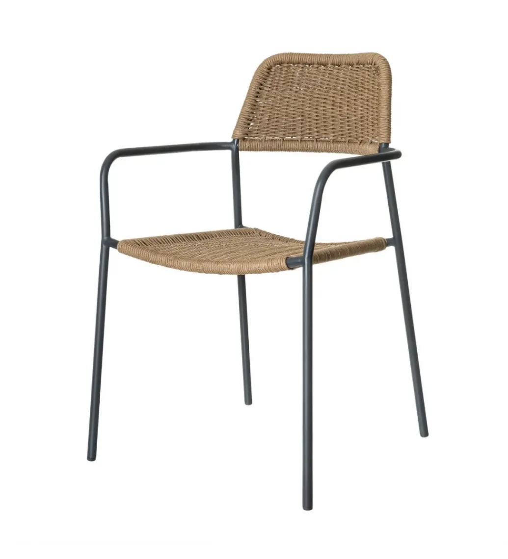 Krzesło ogrodowe MILOS naturalne czarne*Zona-Design Sale
