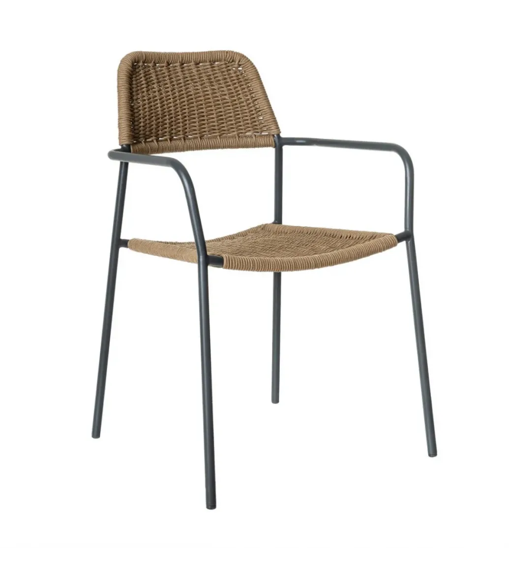 Krzesło ogrodowe MILOS naturalne czarne*Zona-Design Sale