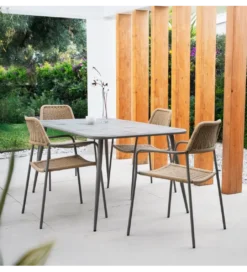 Krzesło ogrodowe MILOS naturalne beżowe*Zona-Design New
