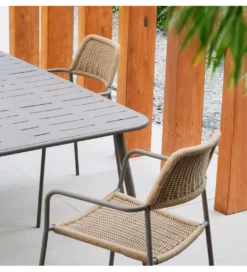 Krzesło ogrodowe MILOS naturalne beżowe*Zona-Design New