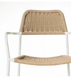 Krzesło ogrodowe MILOS naturalne białe*Zona-Design New