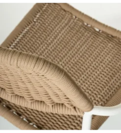 Krzesło ogrodowe MILOS naturalne białe*Zona-Design New