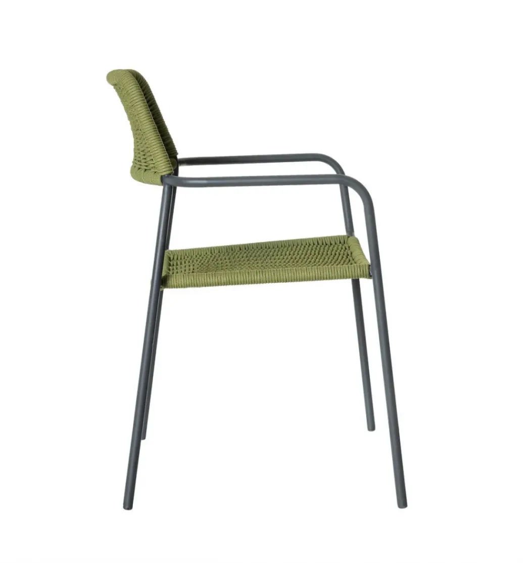 Krzesło ogrodowe MILOS zielono czarne*Zona-Design New