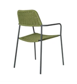 Krzesło ogrodowe MILOS zielono czarne*Zona-Design New