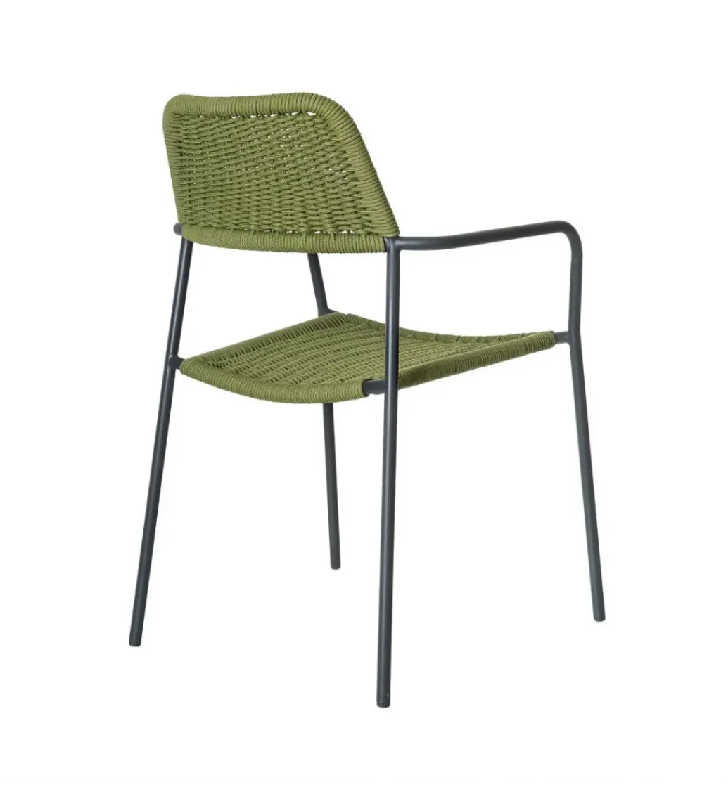 Krzesło ogrodowe MILOS zielono czarne*Zona-Design New