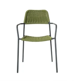 Krzesło ogrodowe MILOS zielono czarne*Zona-Design New