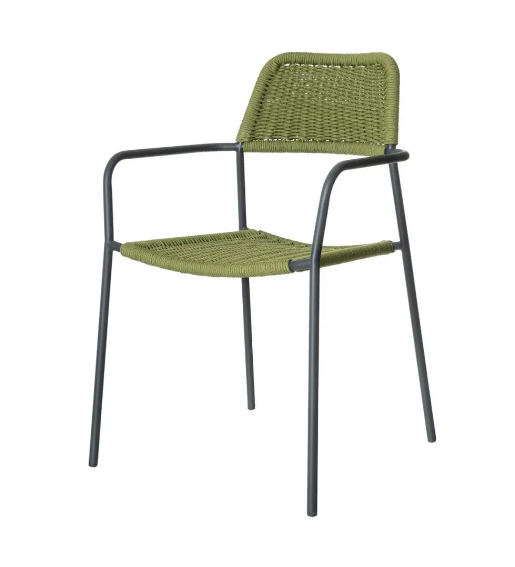Krzesło ogrodowe MILOS zielono czarne*Zona-Design New
