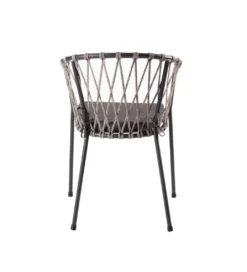 Krzesło ogrodowe MYRA czarny szary*Zona-Design Best