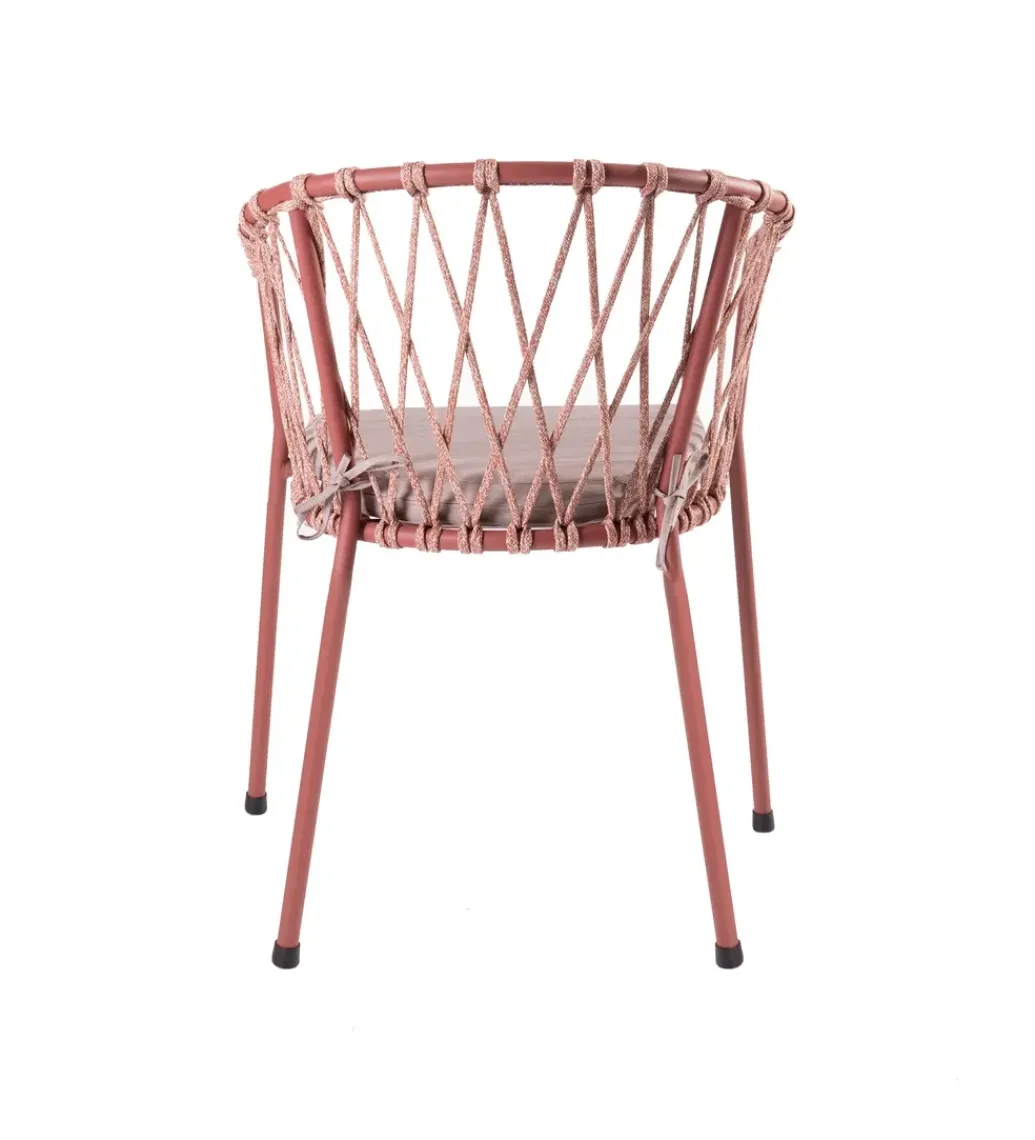 Krzesło ogrodowe MYRA różowe*Zona-Design Online