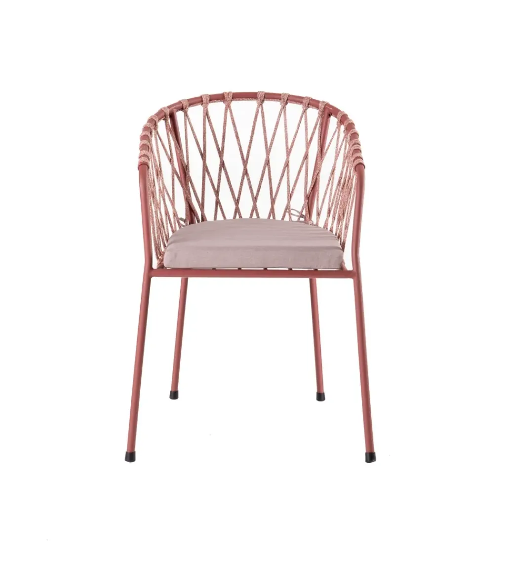 Krzesło ogrodowe MYRA różowe*Zona-Design Online