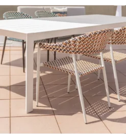 Krzesło ogrodowe NADIA 81 cm białe*Zona-Design