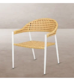 Krzesło ogrodowe NIVA 80 cm białe naturalne*Zona-Design Discount