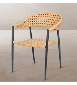 Krzesło ogrodowe NIVA 81 cm naturalne czarne*Zona-Design Hot