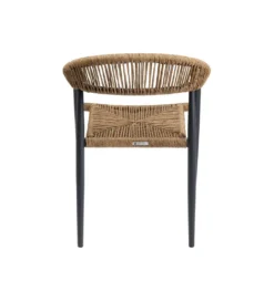 Krzesło ogrodowe PALMA 78 cm czarne naturalne*KARE New