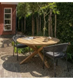 Krzesło ogrodowe RILO ciemnobrązowe*WOOOD Online