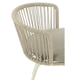 Krzesło ogrodowe TOA 75 cm szare*J-Line