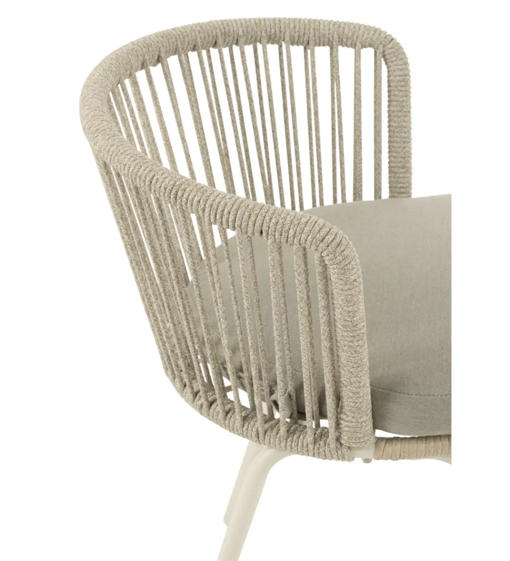 Krzesło ogrodowe TOA 75 cm szare*J-Line