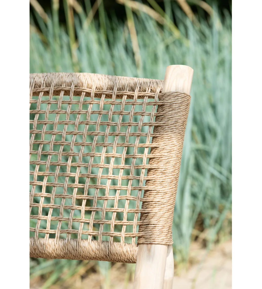 Krzesło ogrodowe VITA 85 cm naturalne*J-Line Sale