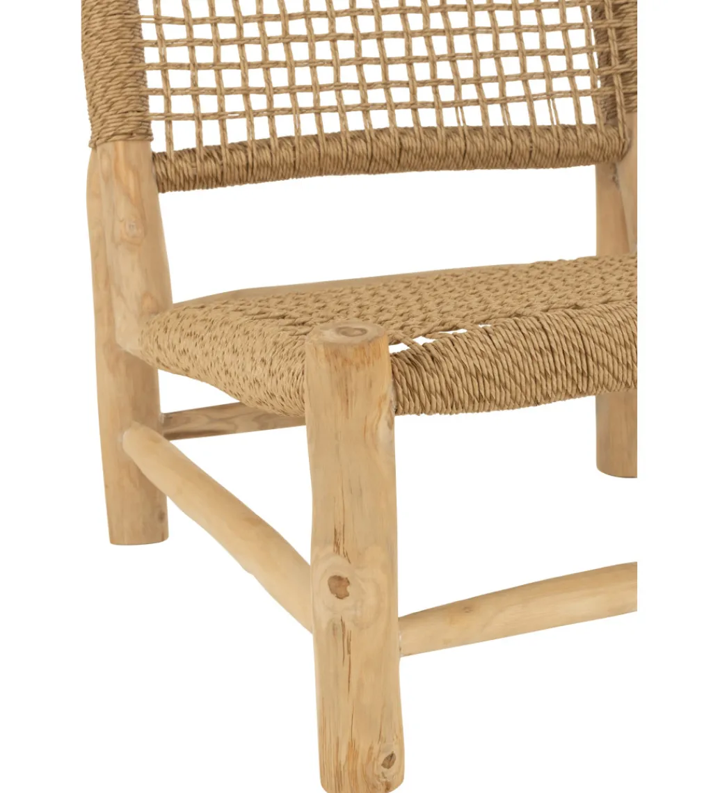 Krzesło ogrodowe VITA 85 cm naturalne*J-Line Sale
