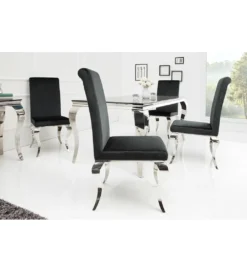 Krzesło OXANA Modern Barock czarne*Invicta Interior Clearance