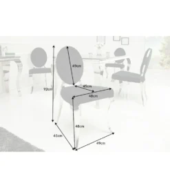 Krzesło OXANA Modern Barock czarne*Invicta Interior Outlet