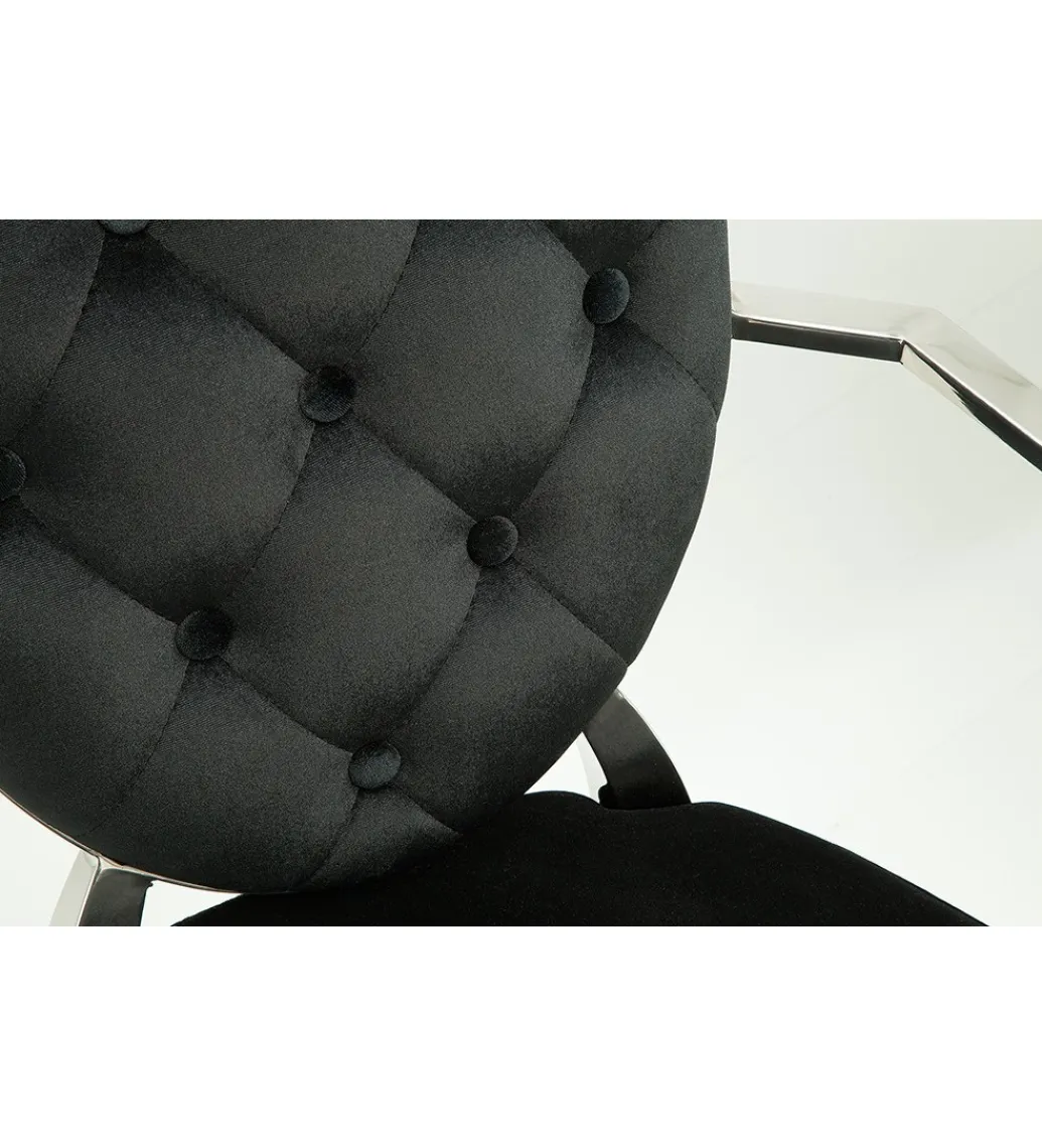 Krzesło OXANA Modern Barock czarne*Invicta Interior Clearance