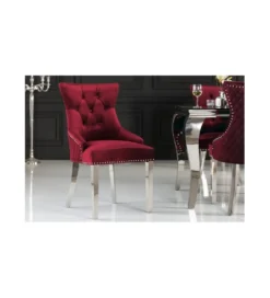 Krzesło OXANA Modern Barock Czerwone*Invicta Interior Discount