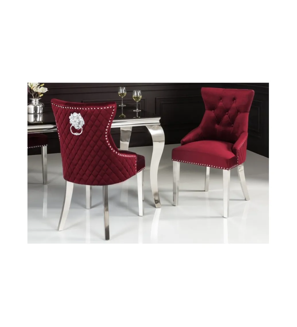 Krzesło OXANA Modern Barock Czerwone*Invicta Interior Discount