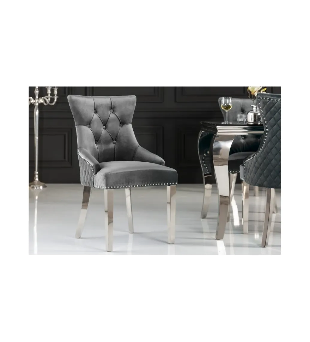 Krzesło OXANA Modern Barock szare*Invicta Interior Hot