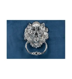 Krzesło OXANA Modern Barock z kołatką niebieskie*Invicta Interior Discount