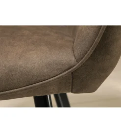Krzesło Palermo z podłokietnikami taupe*Invicta Interior Best