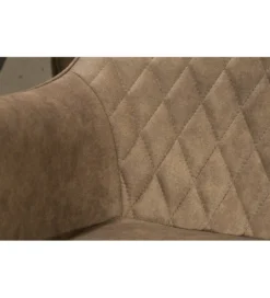 Krzesło Palermo z podłokietnikami taupe*Invicta Interior Best