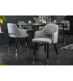 Krzesło Paris jasnoszare*Invicta Interior New