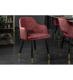 Krzesło Paris Velvet czerwono bordowe*Invicta Interior Discount