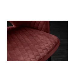 Krzesło Paris Velvet czerwono bordowe*Invicta Interior Discount