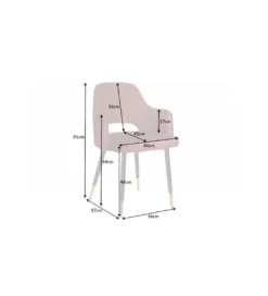 Krzesło Paris Velvet czerwono bordowe*Invicta Interior Discount