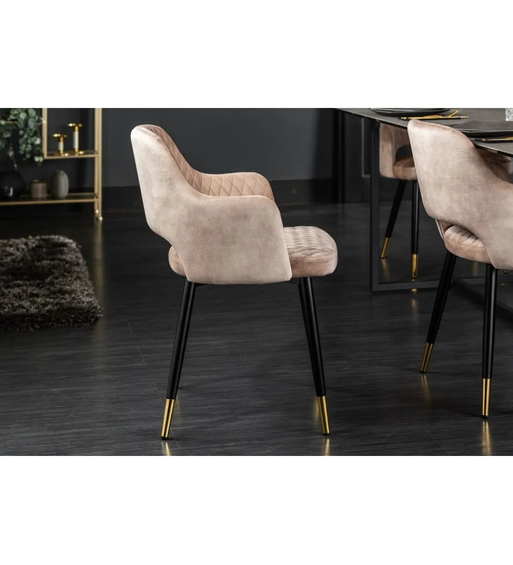 Krzesło Paris Velvet Greige*Invicta Interior Discount