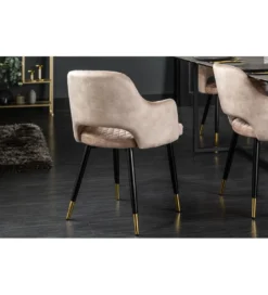 Krzesło Paris Velvet Greige*Invicta Interior Discount