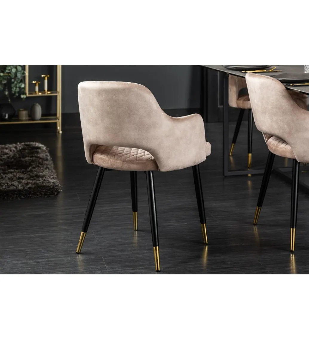Krzesło Paris Velvet Greige*Invicta Interior Discount