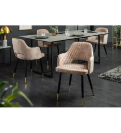 Krzesło Paris Velvet Greige*Invicta Interior Discount