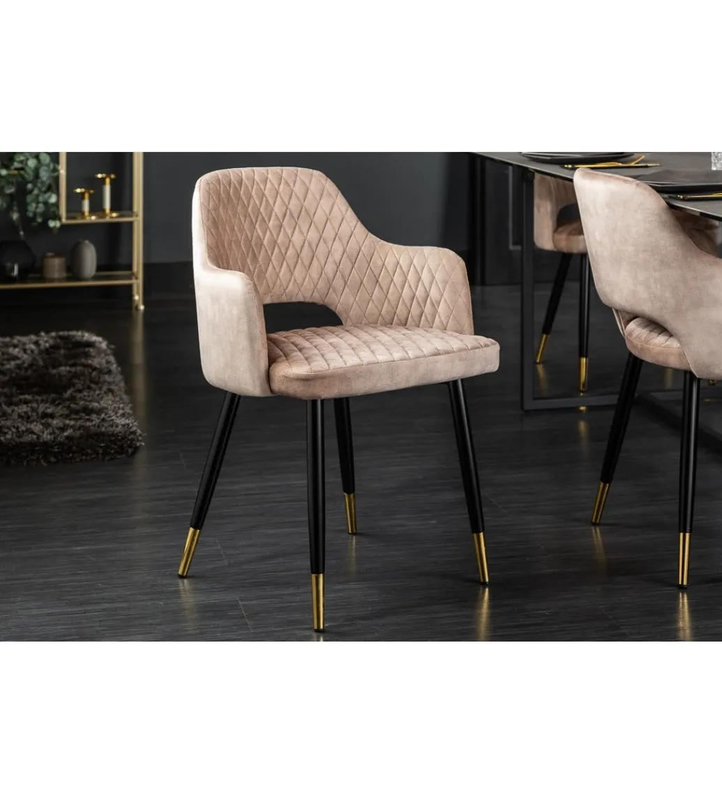 Krzesło Paris Velvet Greige*Invicta Interior Discount