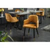 Krzesło PARIS velvet musztardowy*Invicta Interior Clearance