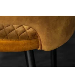 Krzesło PARIS velvet musztardowy*Invicta Interior Clearance